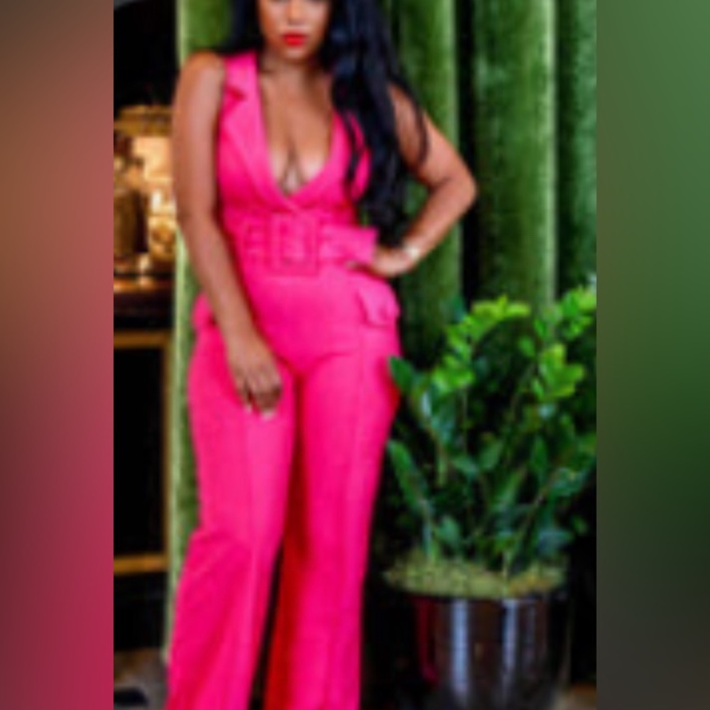 Nordstrom Nichole Lynel Pink Panther Jumpsuit - Picture 2 of 2